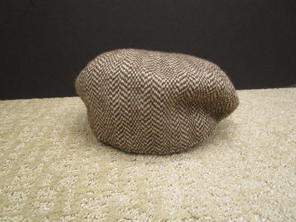 Boné masculino Kangol chapéu ajustado médio lã espinha de peixe jornaleiro feito na Grã-Bretanha - Imagem 3 de 4