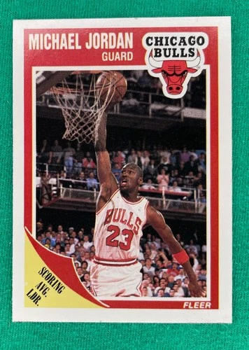 1989-90 Fleer #21 Michael Jordan BAD CORNER please read see pics lower right