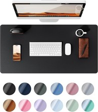 Leather Office Desk Pad Protector Large Mouse Pad Non-Slip Laptop Desk Blotter