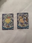 Vintage Pokemon Squirtle #07 & Blastoise #09 TV Animation Card Lot Rare