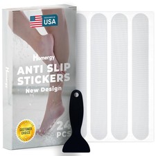 Anti Slip Shower Stickers 24 PCS Invisible Non-Slip Shower Strips for Adults P