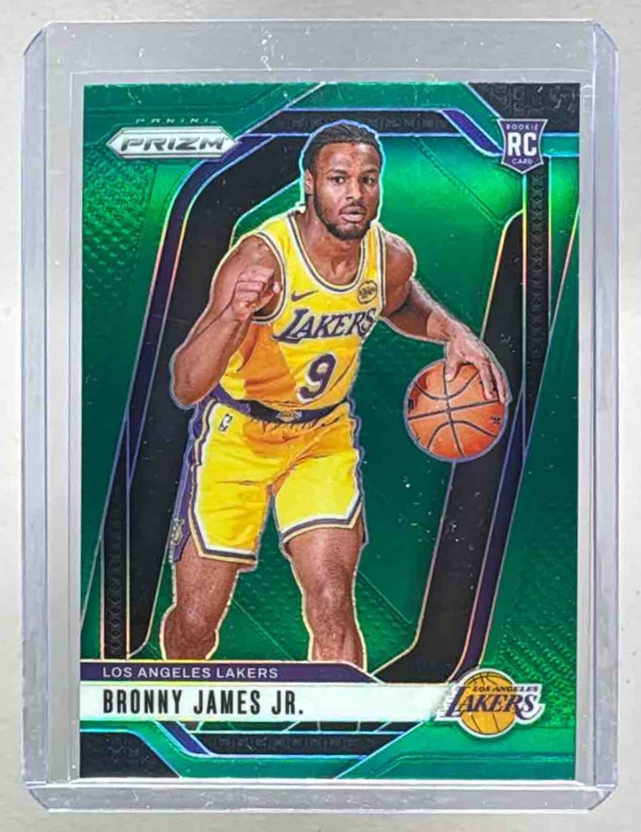 Bronny James Jr 2024 Panini Prizm #243 Green Rookie RC (C)