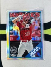 2023 Topps Chrome Mike Trout 1988 35th Anniversary Refractor #88CU-2