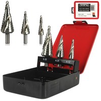 Stufenbohrer Set 3-Tlg 4–12 4–20 6–30Mm Rapid Hss Metallbohrer