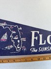 Vintage 50s souvenir pennant  FLORIDA THE SUNSHINE STATE 27” — photo 3