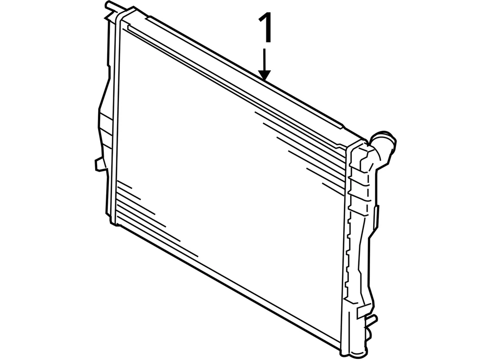 Radiator Fits 08-13 BMW M3 , 17112283468 - Imagem 4 de 4
