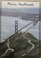 Marin Headlands Oversize Postcard 5x7 Across From The Golden Gate Bridge 