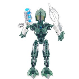 LEGO Inika Toa Kongu 8731 BIONICLE Complete 4 ZAMOR Spheres Light Up Weapon