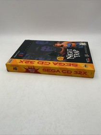 Night Trap (Sega CD 32X, 1994) Authentic Tested Game Discs,no Manual