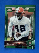 2015 Topps Chrome Green Refractor #164 Nate Orchard Cleveland Browns