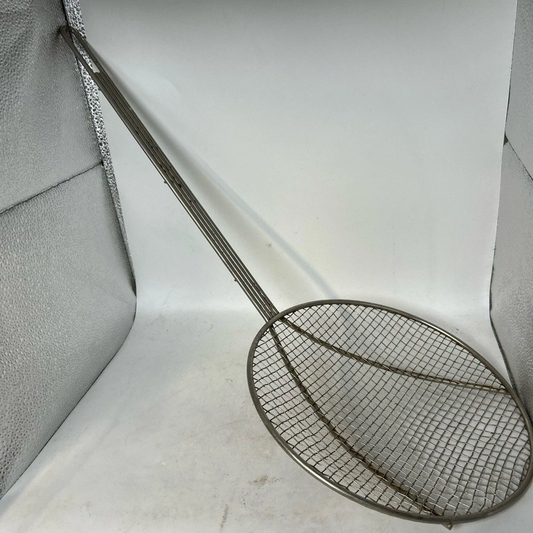 Wire Skimmer Kitchen Utensil Long Handle Metal Mesh Strainer Durable Minimalist