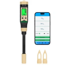 Soil pH Meter for Food, Bluetooth Water Tester & Hydroponic,... 