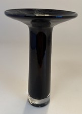 Vintage IKEA Stockholm Black Amethyst Hand Blown Glass Nillson Vinka
