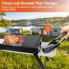 Portable BBQ Grill Foldable Charcoal Barbecue Tabletop Outdoor Camping Party Yar