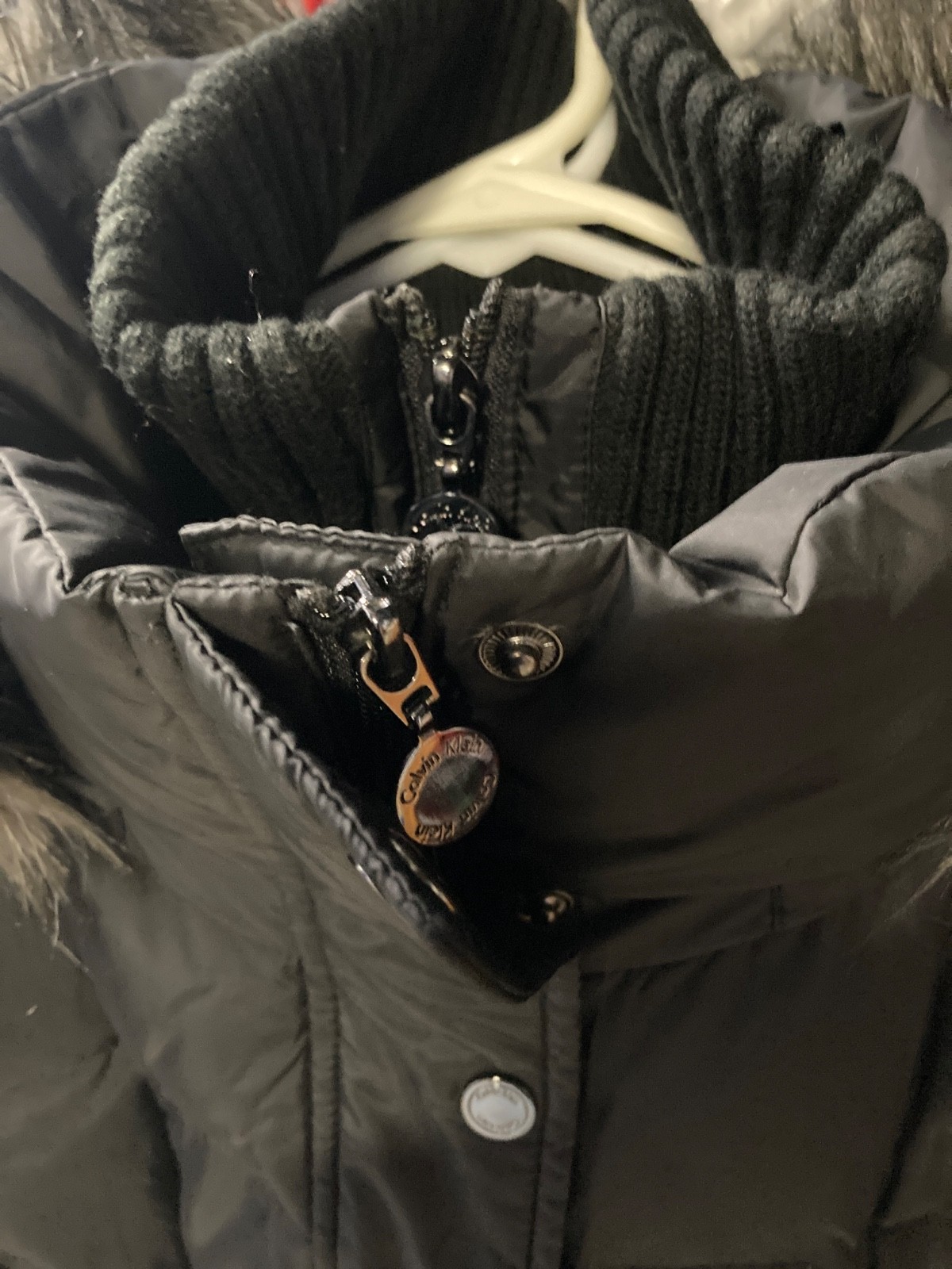 Women authentic vintage Calvin Klein XL black jacket image 2