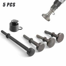 5Pcs Air Hammer Chisel Bits Set w/Spring Pneumatic Smoothing Chisel Attachments