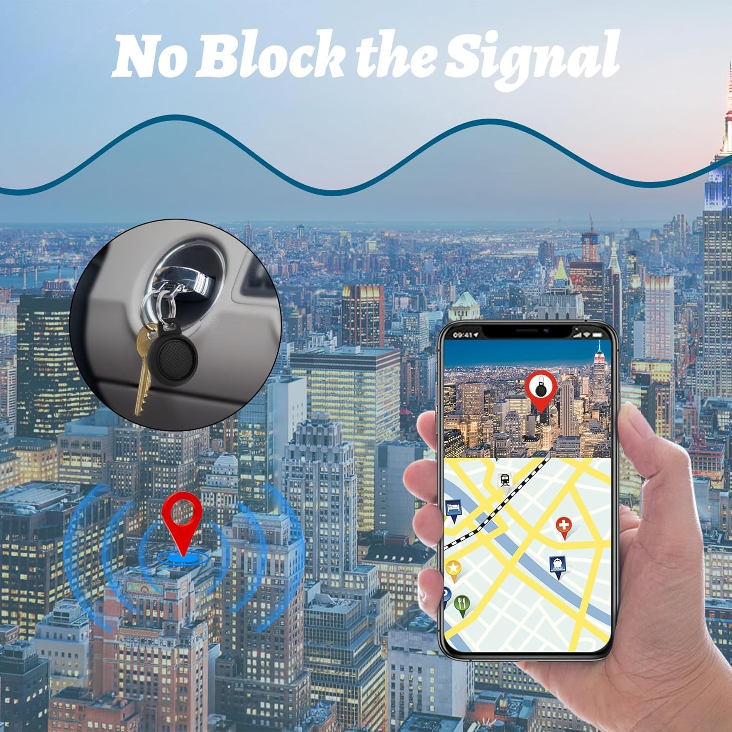 Durable 4-Pack AirTag Keychain Holders - Waterproof & Scratch Resistant Design