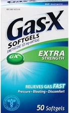 Gas-X Extra Strength Antigas Softgels, 50 Count