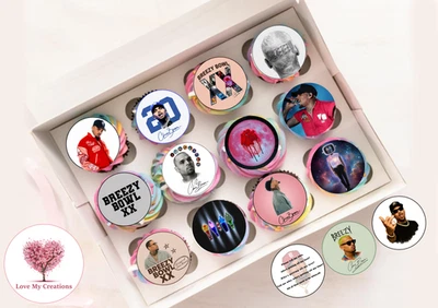 LOVE MY CREATIONS Chris Brown Breezy Bowl - Edible Icing/Wafer Cake Toppers - Birthday