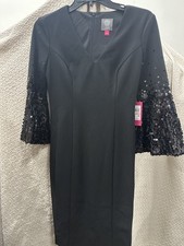 Vince Camuto Women's Dress Size 2 Black (0054)