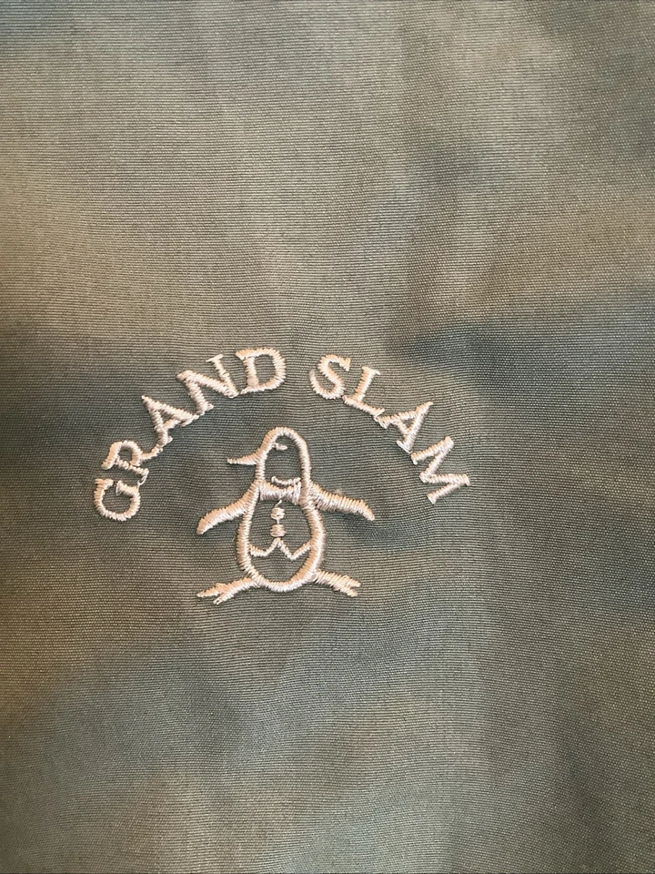 Grand Slam Military Green Men’s Lightweight Pullover Windbreaker Medium - Image 4 of 4