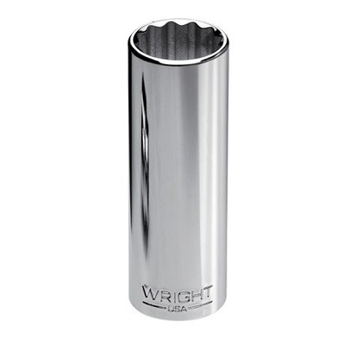 Wright Tool 46-14MM - 1/2Inch Drive 12 Point Deep Metric Socket - 14mm