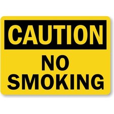 No Smoking Sign Aluminum Weatherproof Outdoor Caution Safety Plaque