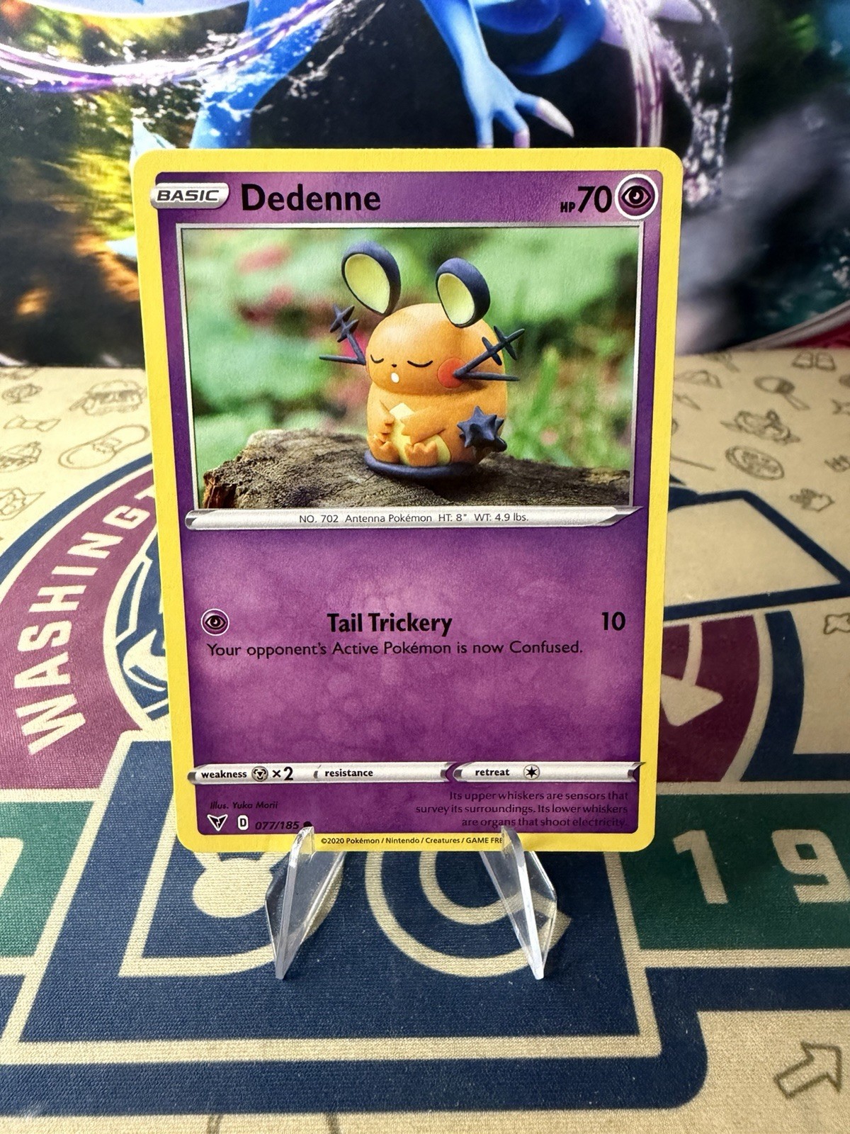 Dedenne 077/185 - Yuka Morii Clay Art - Vivid Voltage Pokemon Card