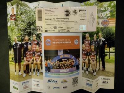 3x THC Thüringer HC - HB Ludwigsburg 14.05.2025 HBL 2.HF PO used Ticket + Progra