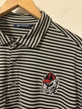 Cutter & Buck Georgia Bulldogs Performance Polo Shirt Sz XL Embroidered UGA