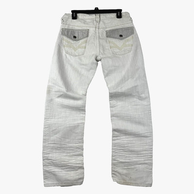 GUESS Premium 30x29 Straight Relaxed Loose Fit Y2K Light Gray Jeans Grunge 00s