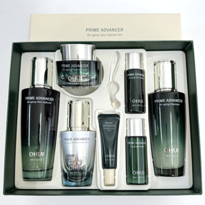 O HUI Prime Advancer De-aging 3pcs Special Set 7 Items Firming Moisture K-Beauty