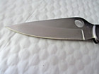 Vintage Spyderco Aus-6 Steel Folding Knife Seki Japan w/Beltclip Midlock Z0128 — photo 3