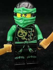 Lego Lloyd Minifigure Ninjago Skybound njo209 70601 Golden Weapon Ninja Green