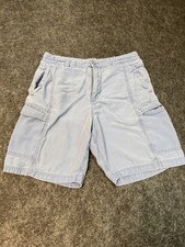 Men's Tommy Bahama Light Blue Relaxed Cargo Shorts Size 32 Regular 8.5 Inseam
