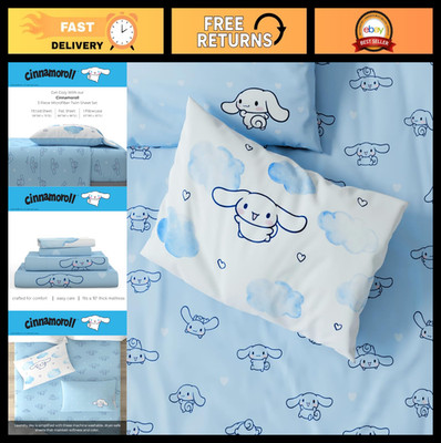 Cozy Microfiber Twin Sheet Set - 3 Piece Cinnamoroll Bedding, Super Soft & Comfy