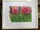 Original watercolor  7 in x 5 in "Through the Weeds 1"  by Angel Rose — photo 1