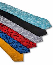 Men  s Paisley Tie Classic Dark Bold Colors Formal Dress Necktie