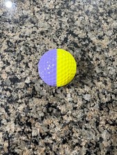 PING GOLF BALL-RARE HIGH NUMBER 8 YELLOW/LAVENDER PING EYE2 7.8/10 GRADE.