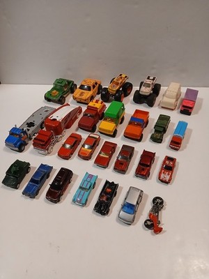 Vintage Diecast Lot Of  26 Hot Wheels Matchbox Tonka Yatming Majorette Rare Cars