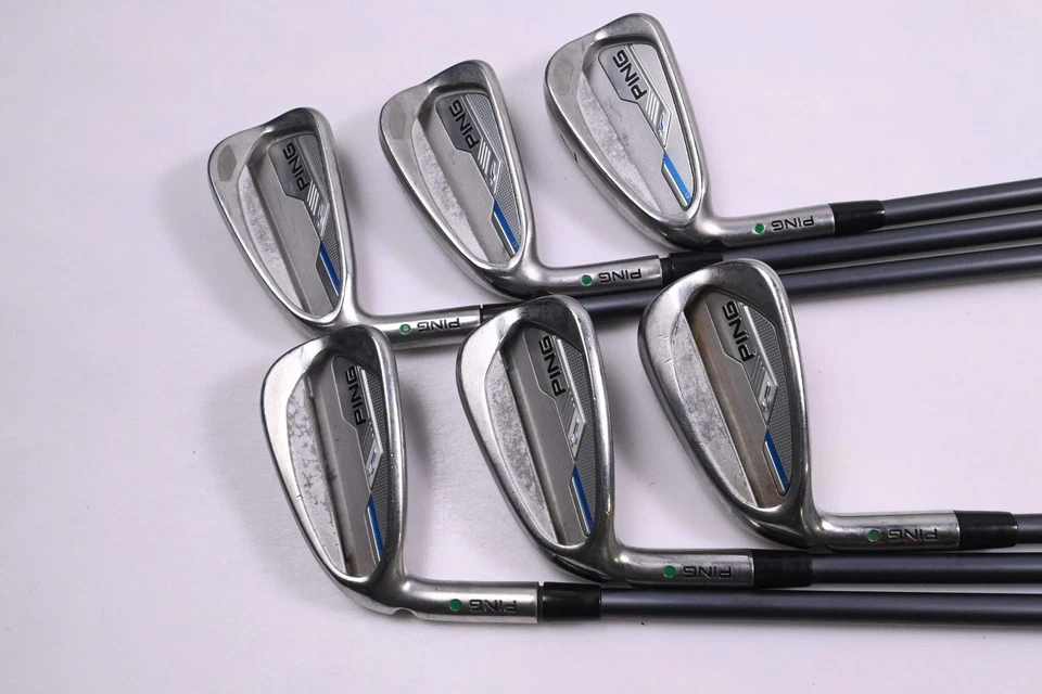 Left Hand Ping i-Series E1 Irons / 5-PW / Green Dot / Senior Flex Ping CFS 65 - Image 2 of 4
