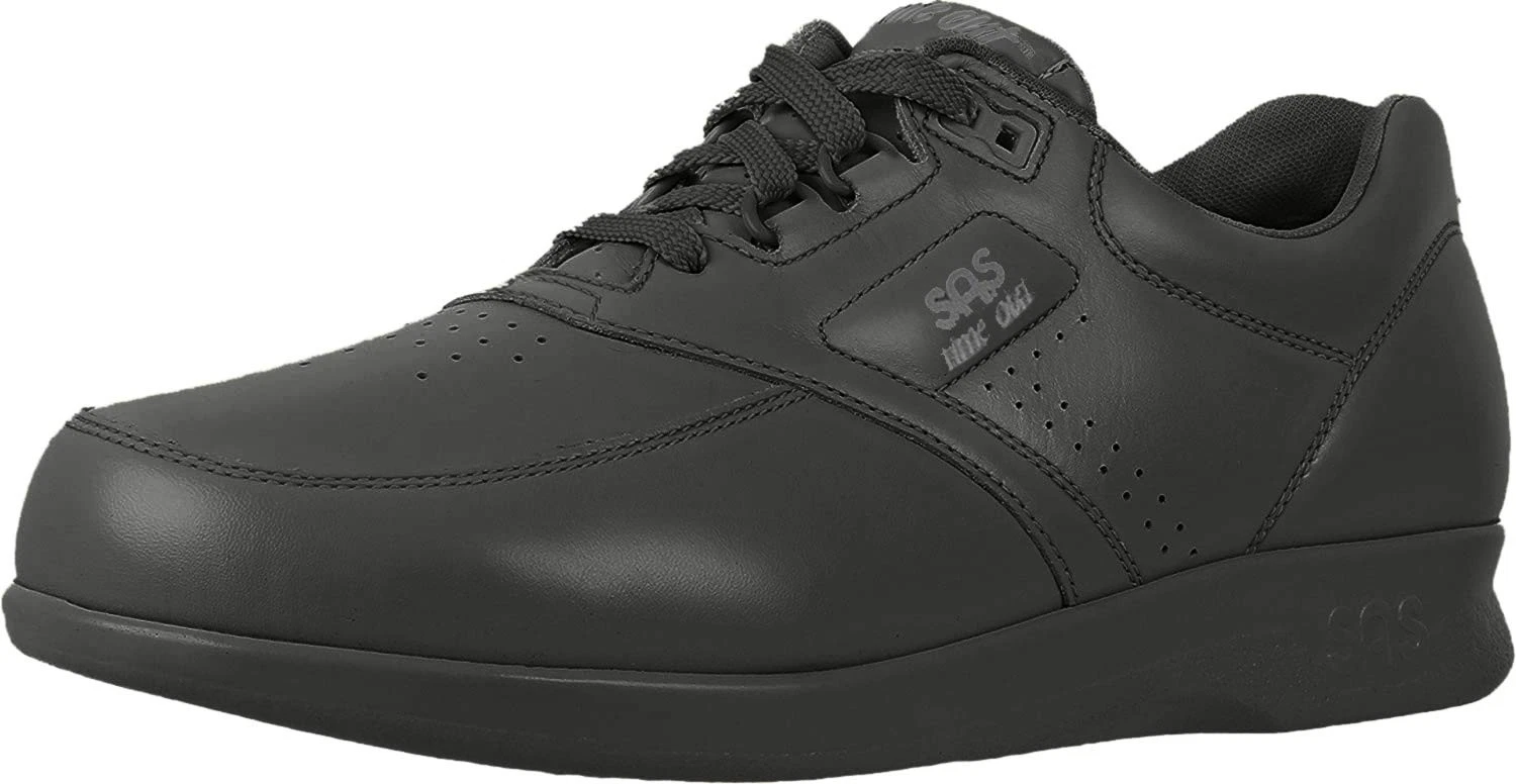 SAS Mens Time Out Lace Up Comfort Walking Shoe Black 14.5 N - Narrow (C)