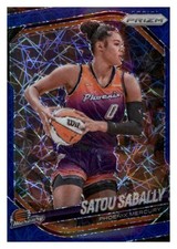 2025 Panini Prizm WNBA #4 Satou Sabally Blue Velocity Prizms