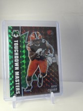 2021 Panini Mosaic - Touchdown Masters Nick Chubb #TM-7 Green Mosaic Prizm