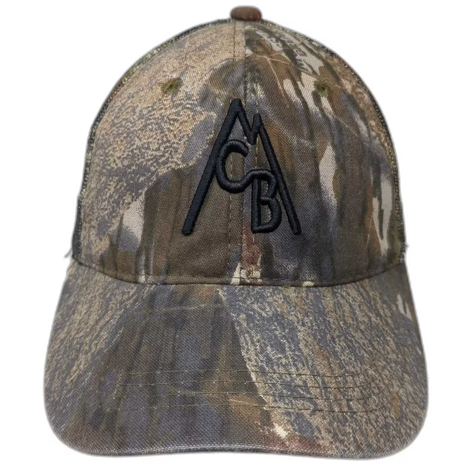 Outdoor Cap Baseball Cap Brown Green OS Camo Mesh Embroidered Strapback Hat