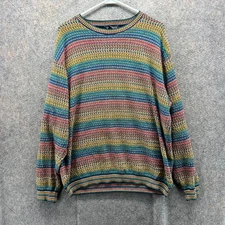 Tosani Pullover Mens Medium Knit Sweatshirt Acrylic Vintage Coogi Streetwear Y2K