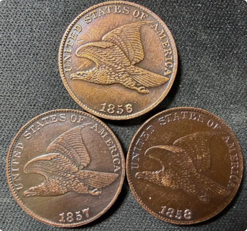 1856/1857/1858 Flying Eagle Very Good VG As shown in the figure