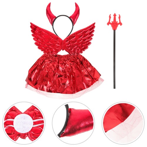 Copricapo Ala Diavolo Halloween Copricapo Accessorio Costume Fasce - Foto 11 di 12