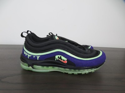 Nike Air Max 97 Slime Halloween Shoes Mens 11 Black Purple Sneakers DC1500-001