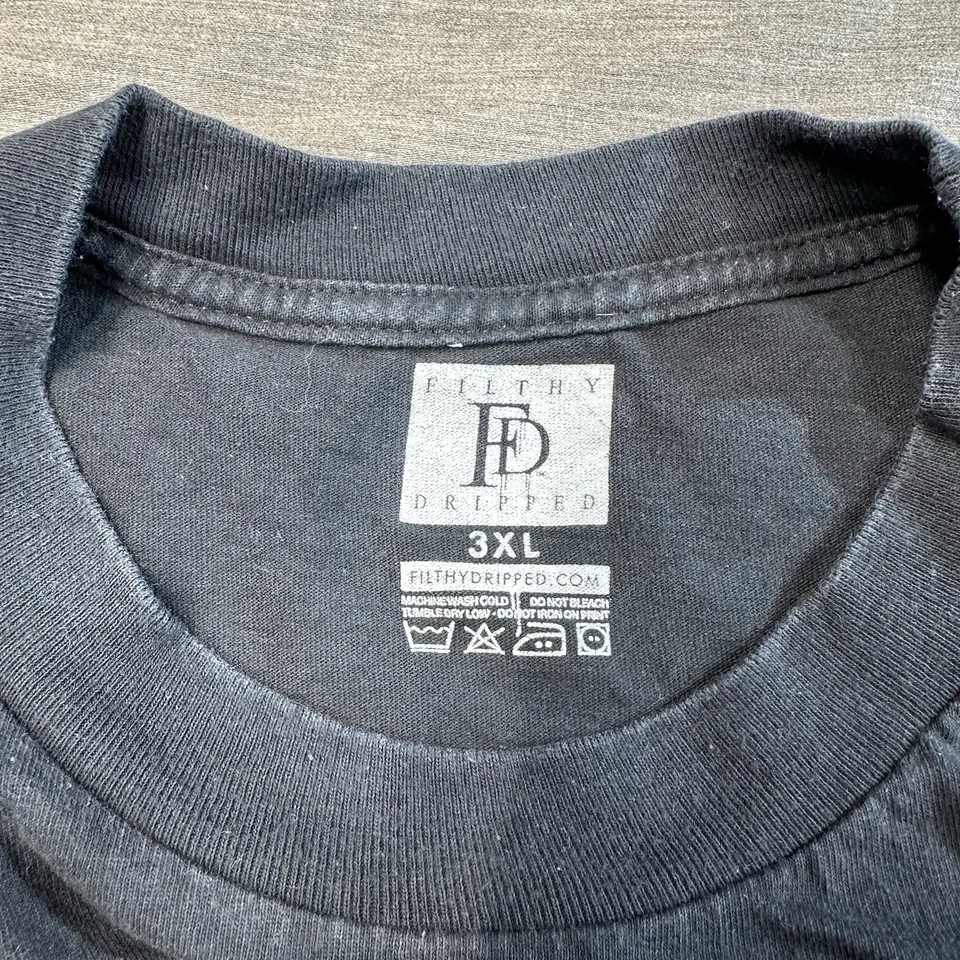 Filthy Dripped NFL Miami Dolphins Cotton Parody Tshirt Size 3XL Streetwear - Image 2 of 4